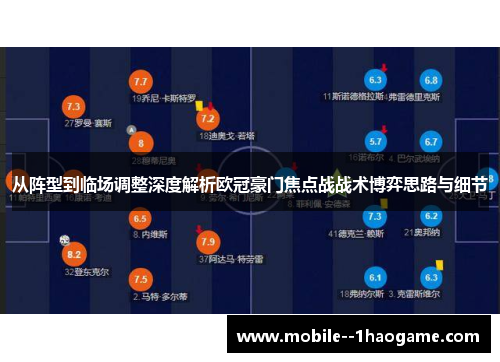 从阵型到临场调整深度解析欧冠豪门焦点战战术博弈思路与细节 从阵型到临场调整深度解析欧冠豪门焦点战战术博弈思路与细节